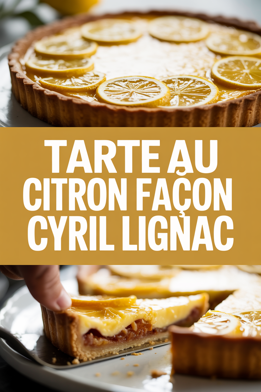 Tarte au Citron façon Cyril Lignac