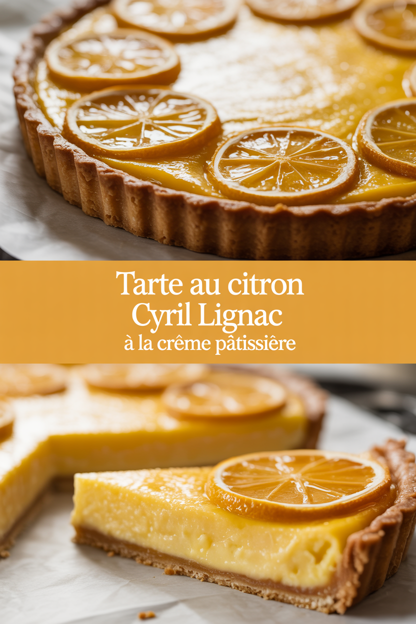Tarte au citron Cyril Lignac à la crème pâtissière
