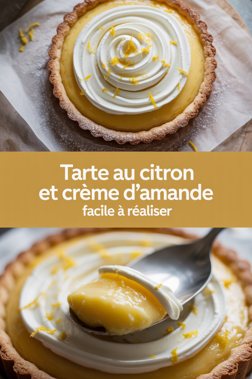 Tarte au citron et crème d&rsquo;amande facile à réaliser