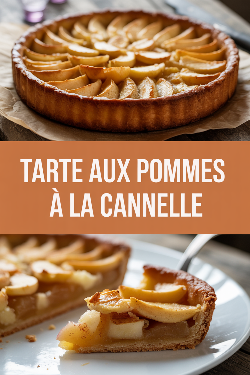 Tarte aux pommes à la cannelle