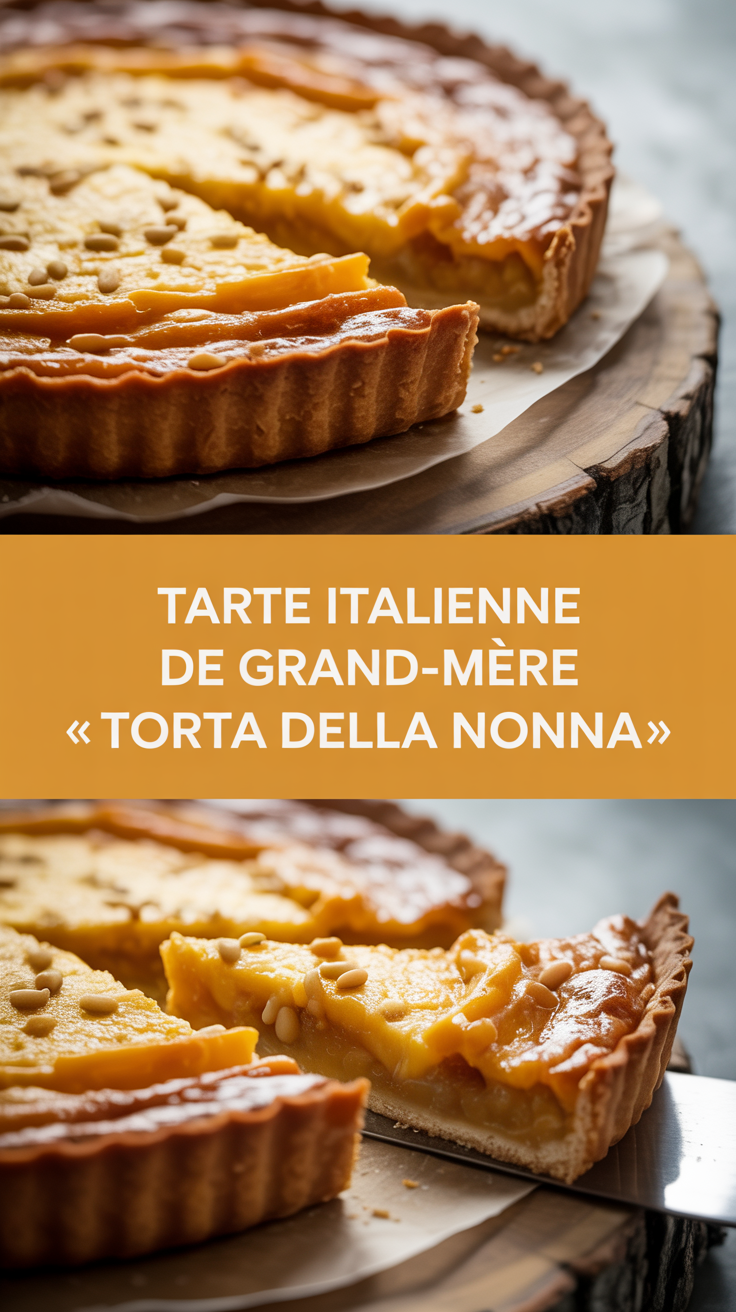 Tarte italienne de grand-mère « torta della nonna »