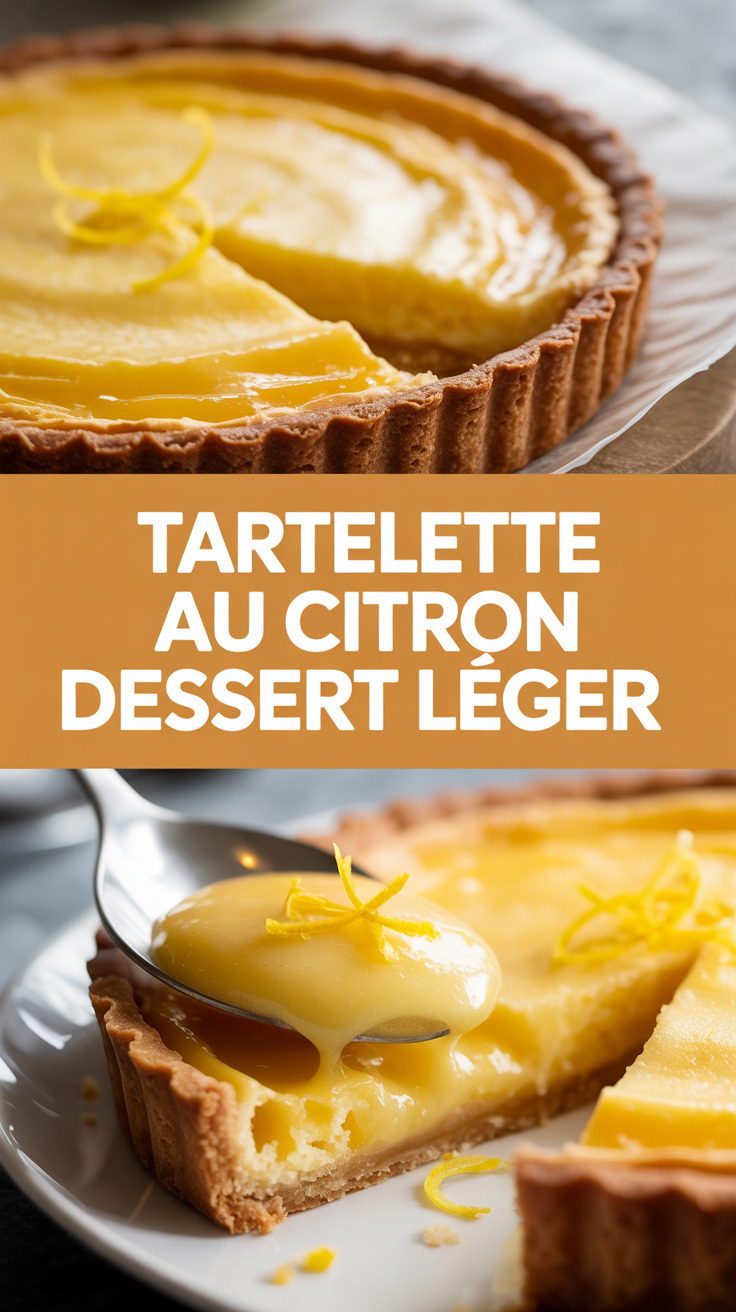 Tartelette au citron dessert léger