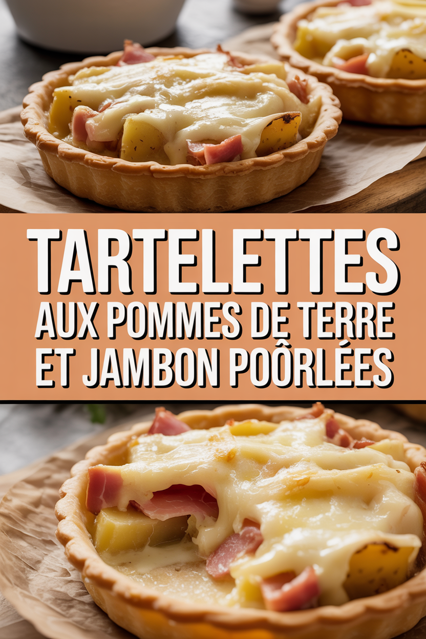 Tartelettes aux pommes de terre et jambon poêlées