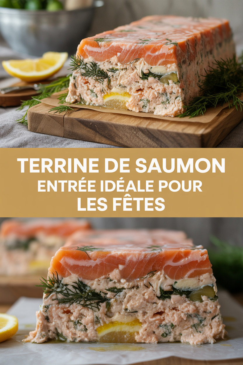 Terrine de saumon entrée idéale pour les fêtes