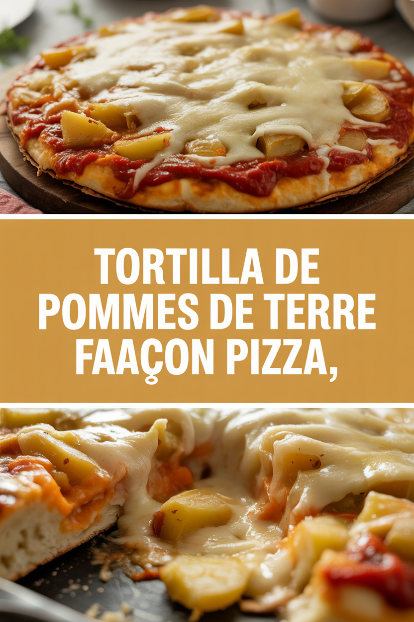 Tortilla de pommes de terre façon pizza