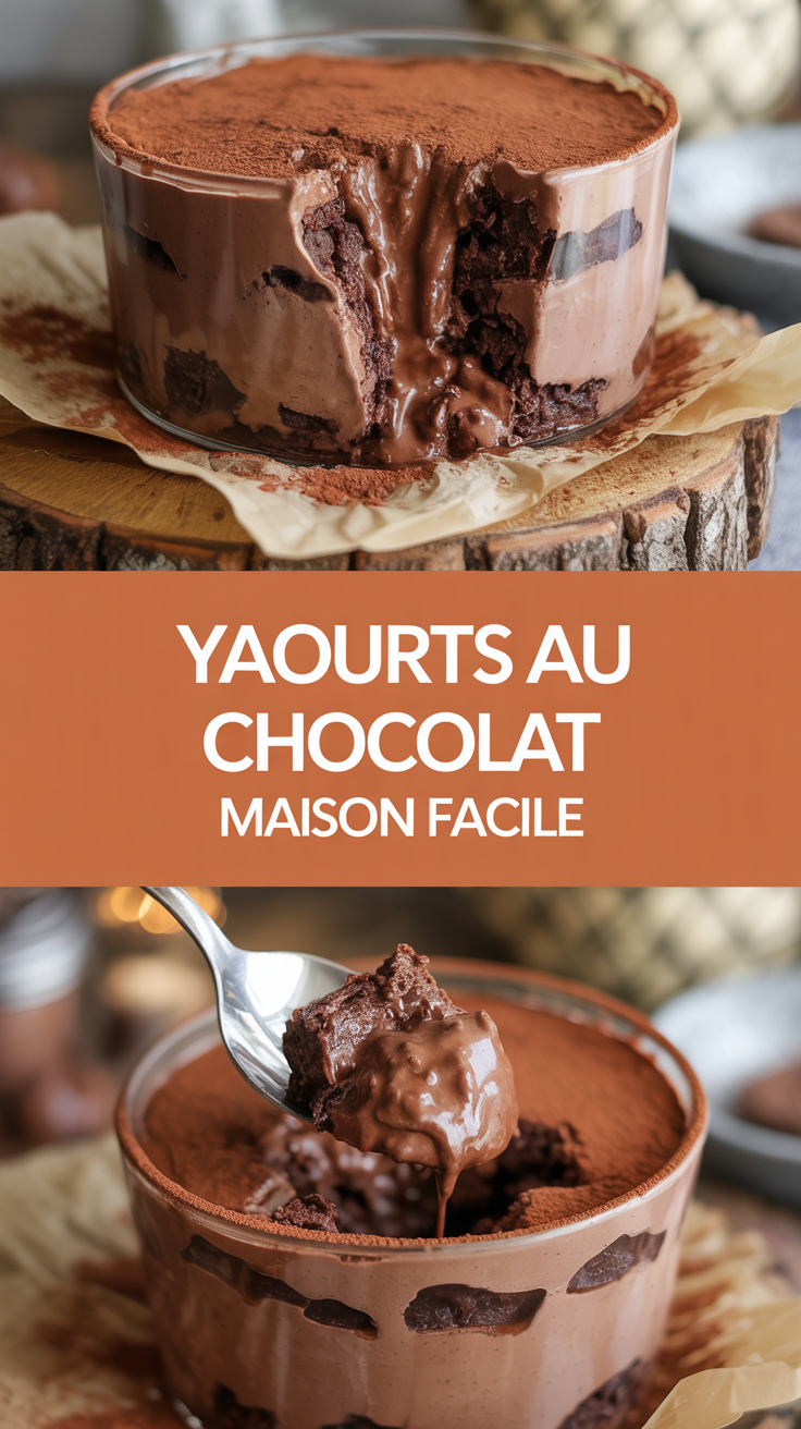 Yaourts au chocolat maison facile