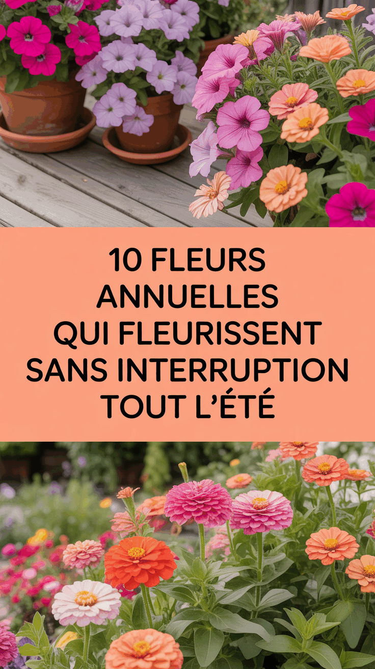 10 Fleurs Annuelles Qui Fleurissent Sans Interruption Tout l'Été