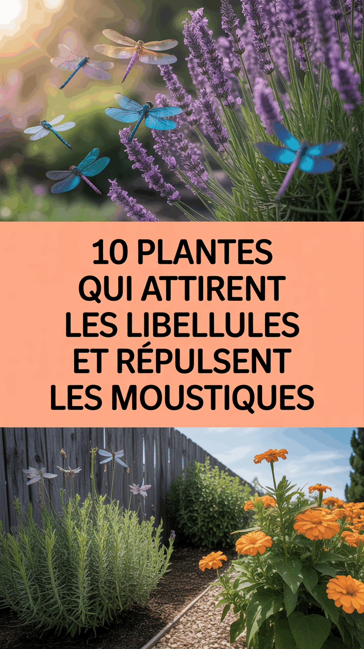 10 Plantes qui Attirent les Libellules et Répulsent les Moustiques