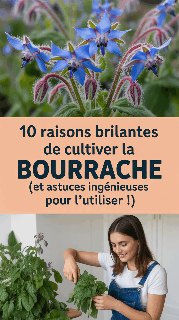 10 Raisons Brillantes de Cultiver la Bourrache (et Astuces Ingénieuses pour l’Utiliser !)