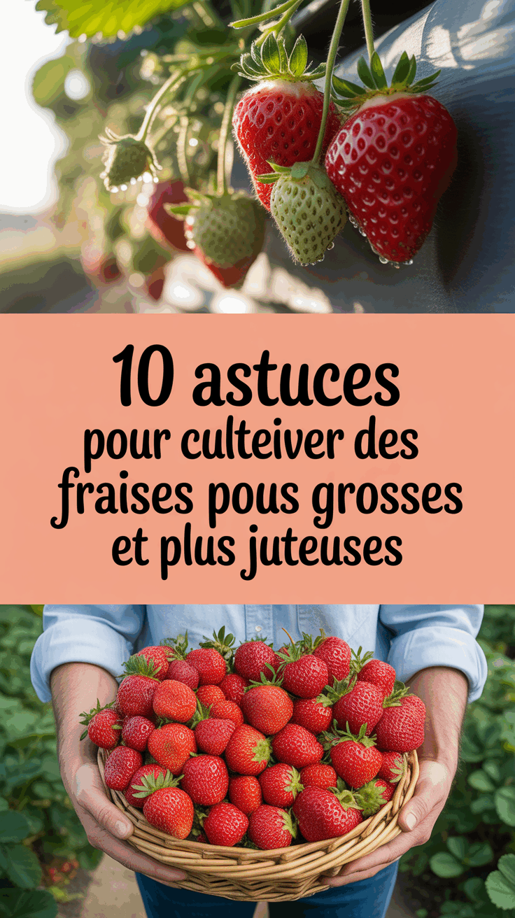 10 astuces pour cultiver des fraises plus grosses et plus juteuses