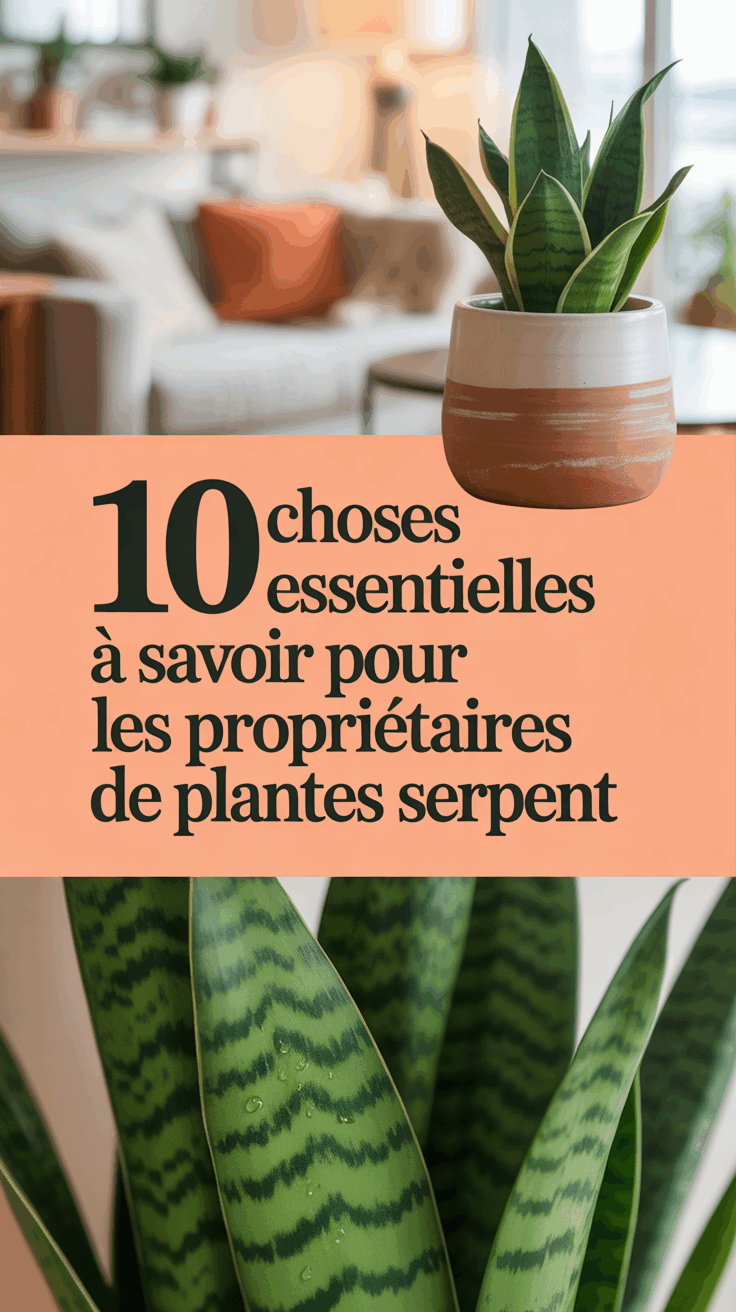 10 choses essentielles à savoir pour les propriétaires de plantes serpent
