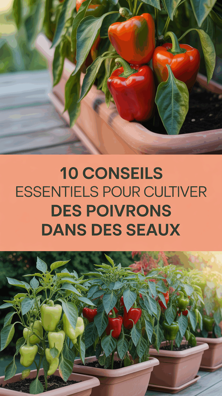 10 conseils essentiels pour cultiver des poivrons dans des seaux