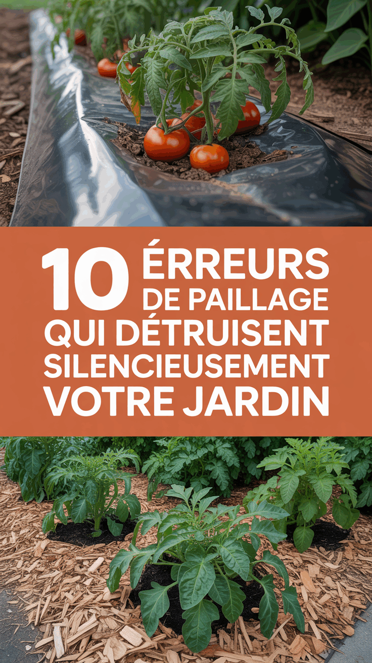 10 erreurs de paillage qui détruisent silencieusement votre jardin
