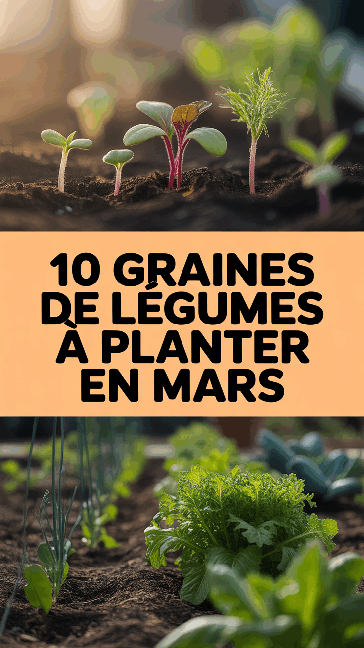 10 graines de légumes à planter en mars