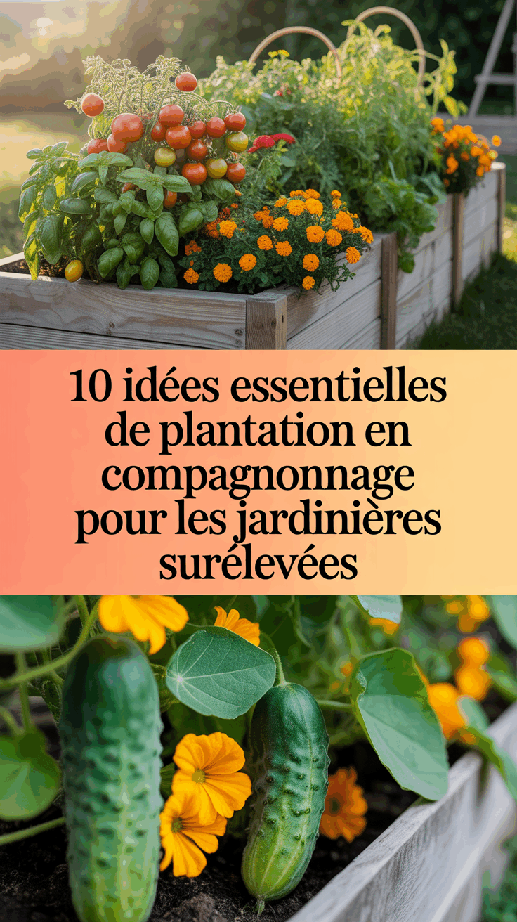 10 idées essentielles de plantation en compagnonnage pour les jardinières surélevées