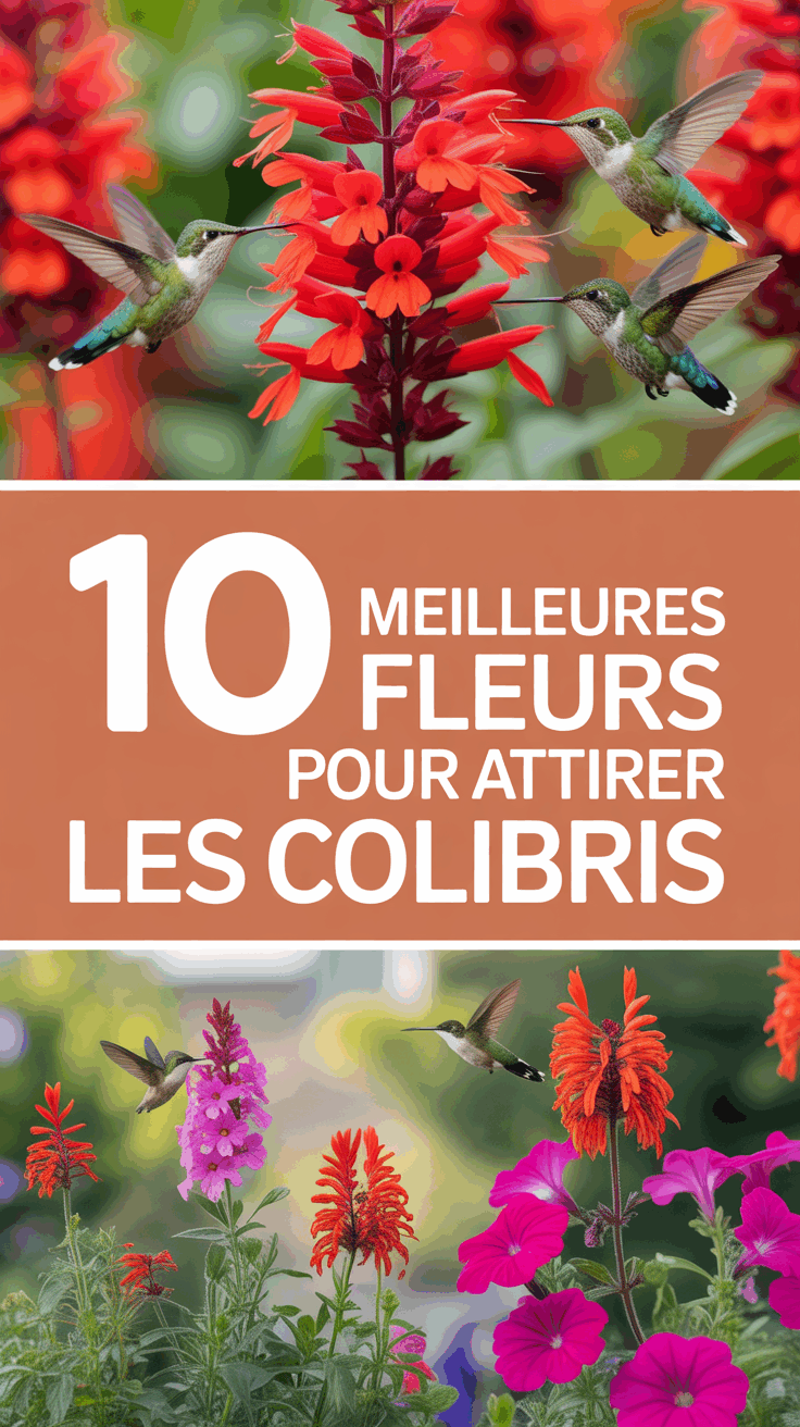 10 meilleures fleurs pour attirer les colibris