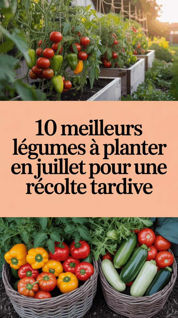 10 meilleurs légumes à planter en juillet pour une récolte tardive