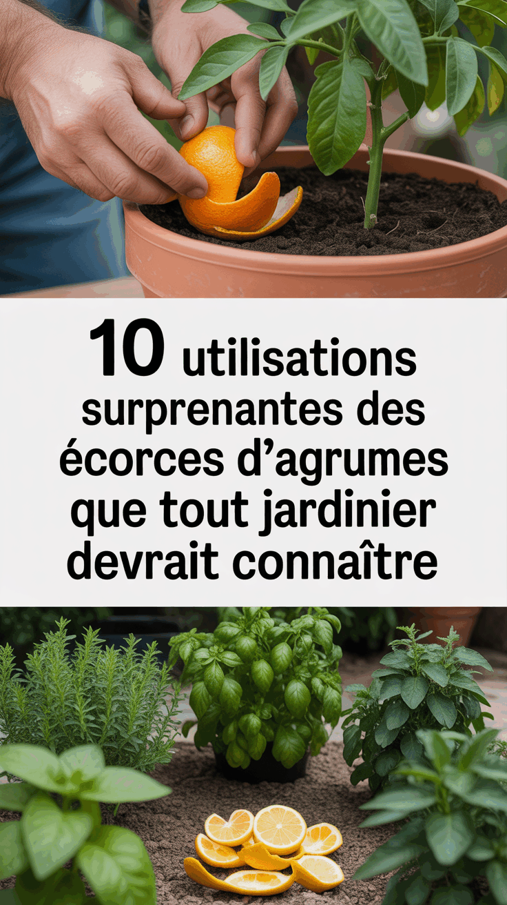 10 utilisations surprenantes des écorces d&rsquo;agrumes que tout jardinier devrait connaître