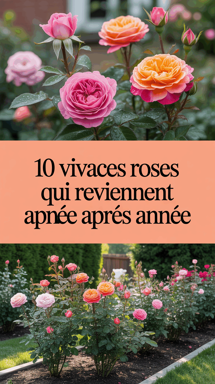 10 vivaces roses qui reviennent année après année