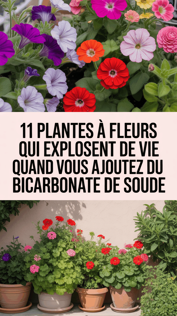 11 Plantes à Fleurs Qui Explosent de Vie Quand Vous Ajoutez du Bicarbonate de Soude