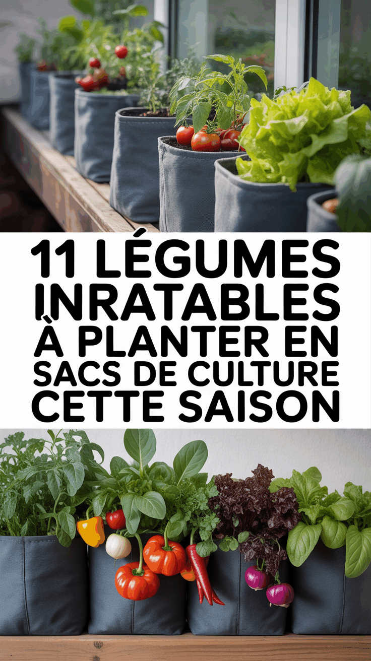 11 légumes inratables à planter en sacs de culture cette saison