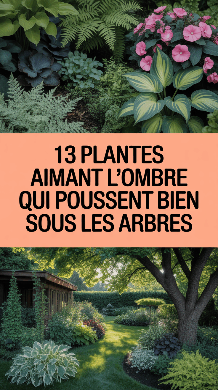 13 Plantes Aimant l&rsquo;Ombre Qui Poussent Bien Sous les Arbres