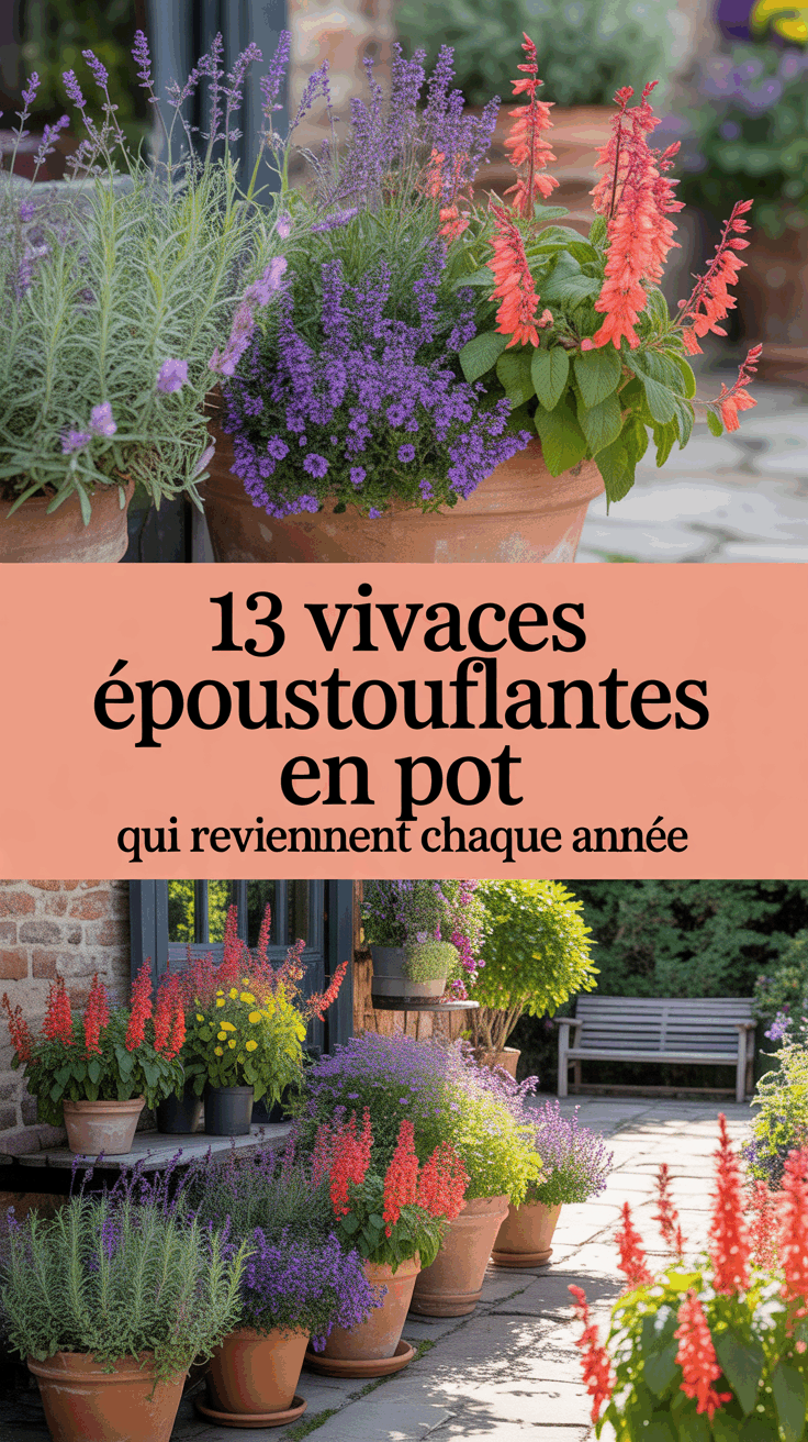 13 vivaces époustouflantes en pot qui reviennent chaque année