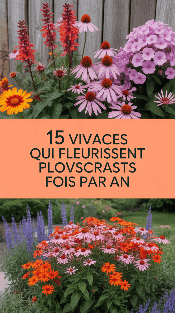 15 vivaces qui fleurissent plusieurs fois par an