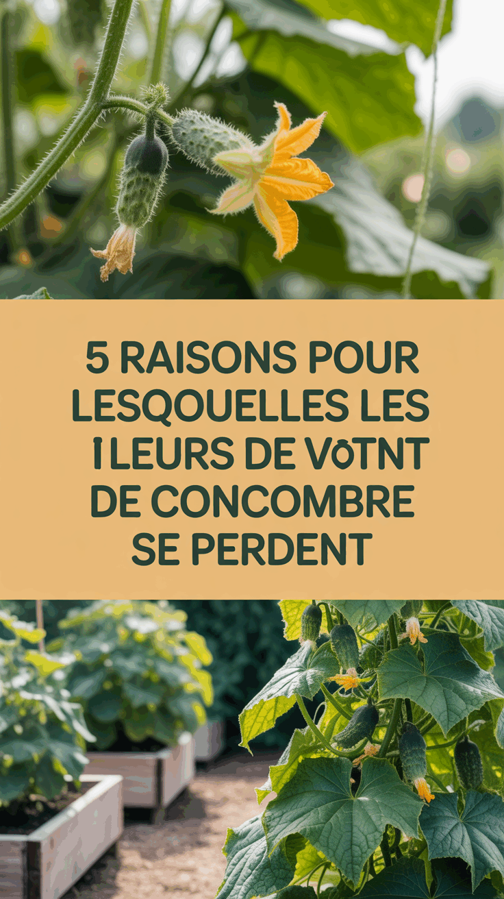 5 raisons pour lesquelles les fleurs de votre plant de concombre se perdent
