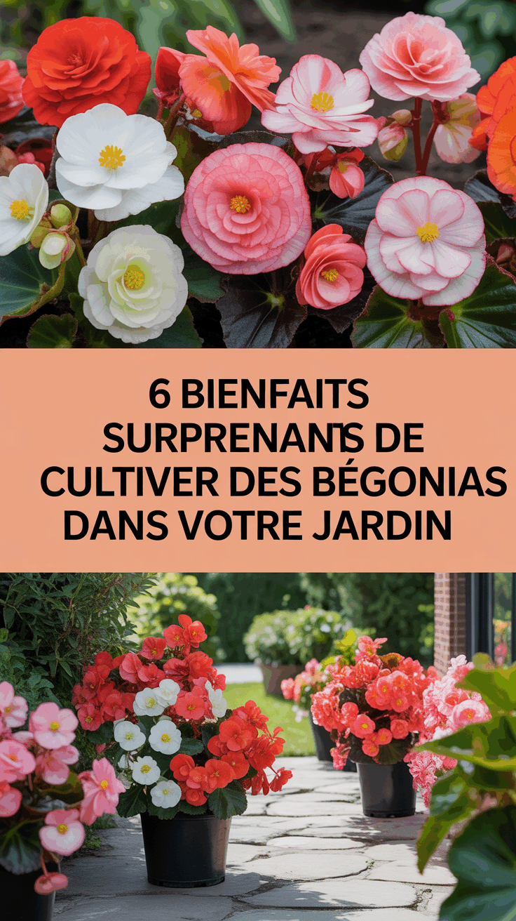 6 bienfaits surprenants de cultiver des bégonias dans votre jardin