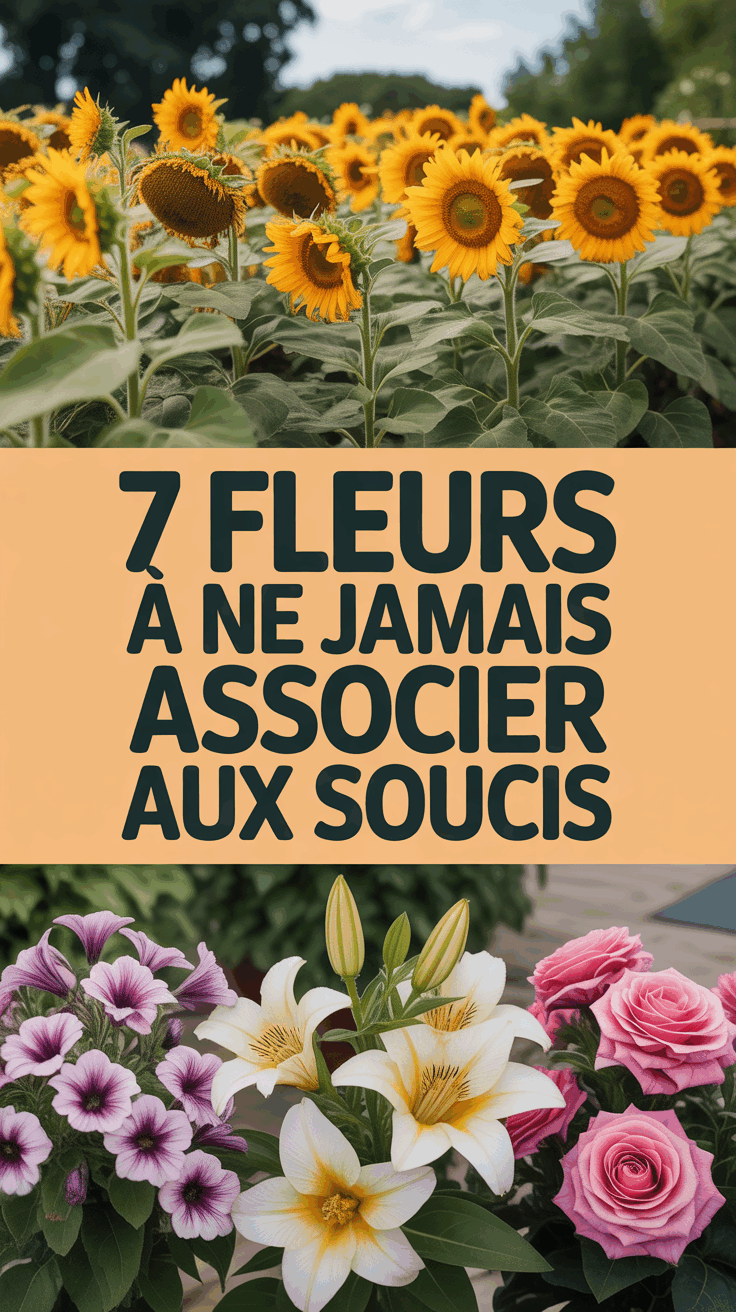 7 Fleurs à ne JAMAIS Associer aux Soucis