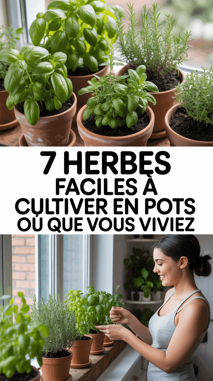 7 Herbes Faciles à Cultiver en Pots Où Que Vous Viviez