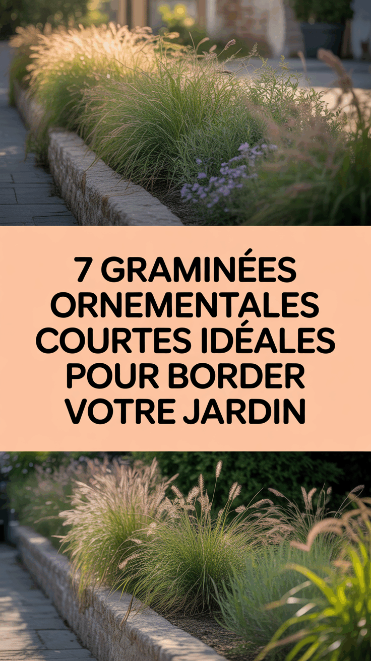 7 graminées ornementales courtes idéales pour border votre jardin