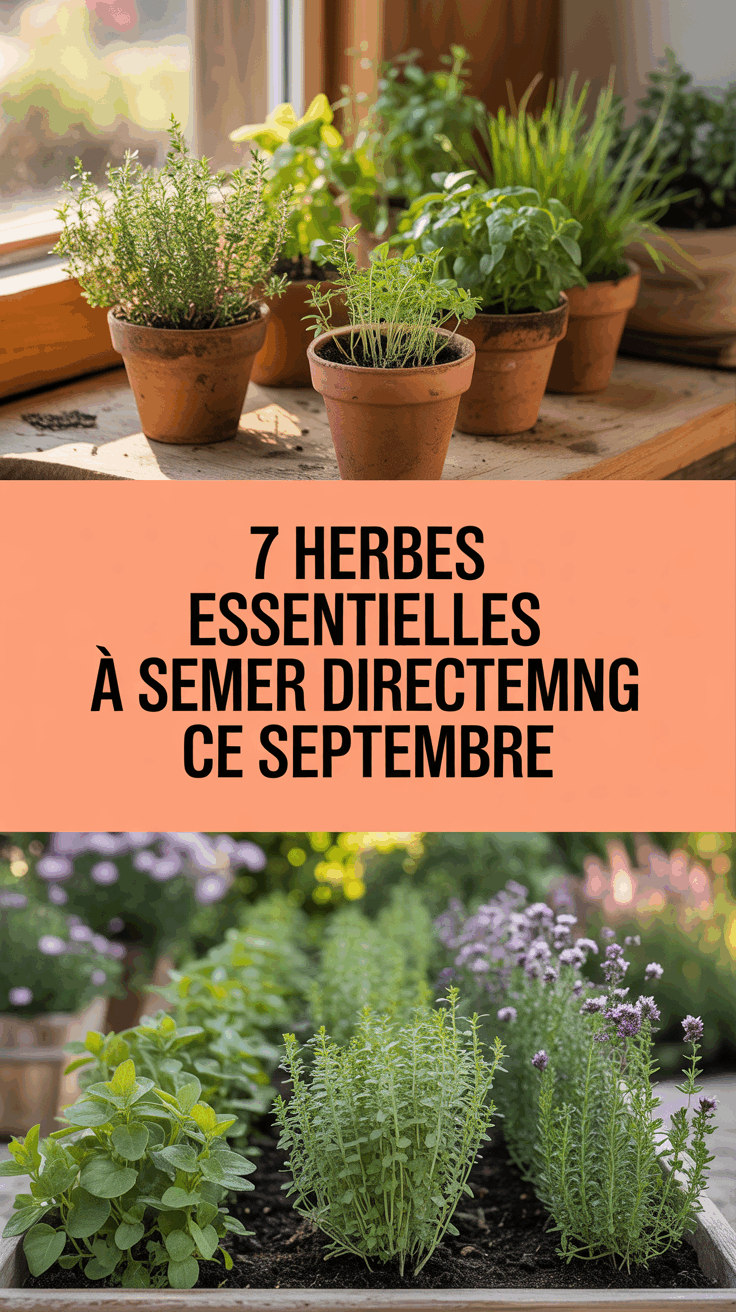 7 herbes essentielles à semer directement ce septembre