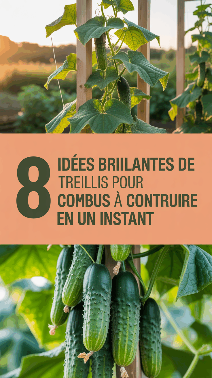 8 Idées Brillantes de Treillis pour Concombres à Construire en Un Instant