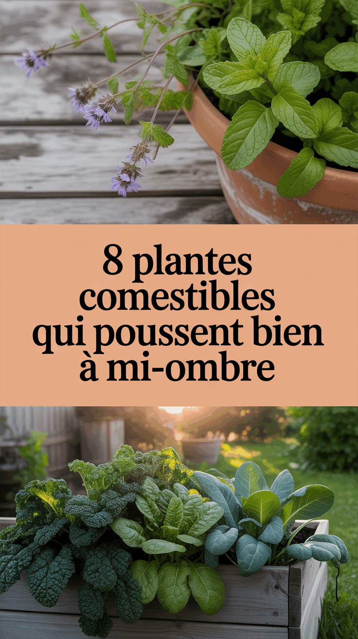 8 Plantes Comestibles Qui Poussent Bien à Mi-Ombre
