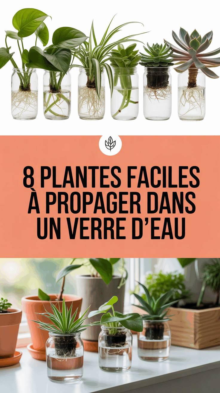 8 Plantes Faciles à Propager dans un Verre d’Eau
