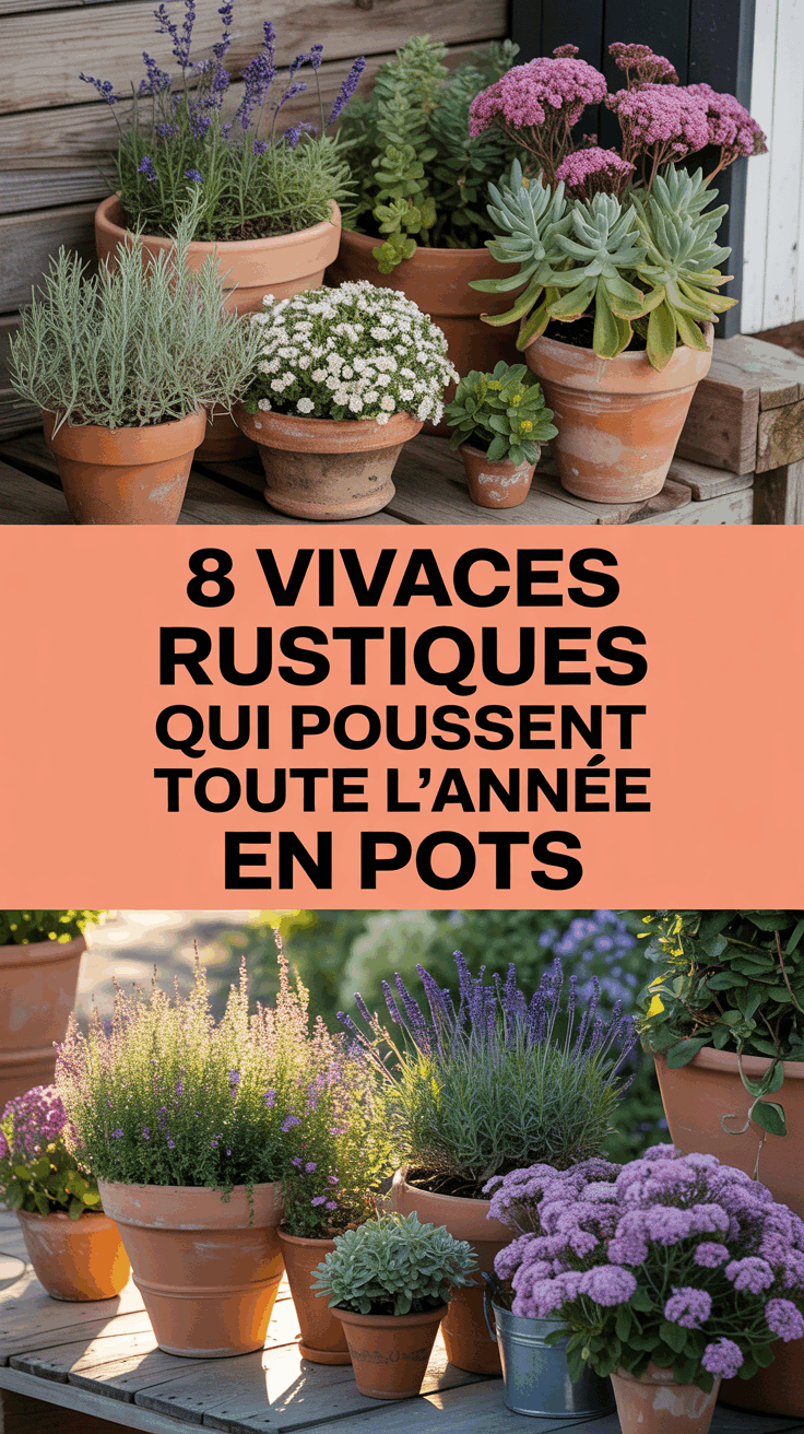 8 Vivaces Rustiques Qui Poussent Toute l'Année en Pots