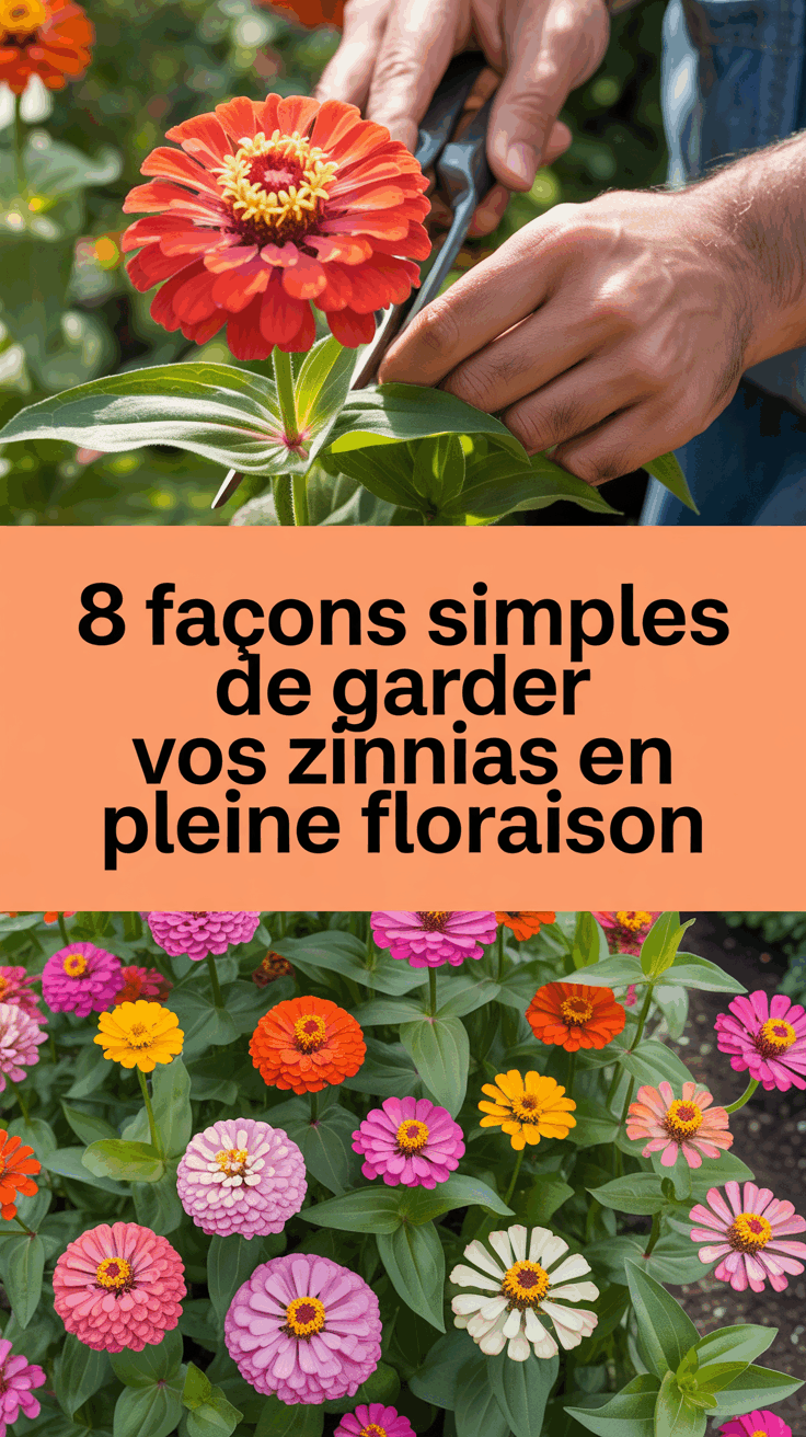 8 façons simples de garder vos zinnias en pleine floraison
