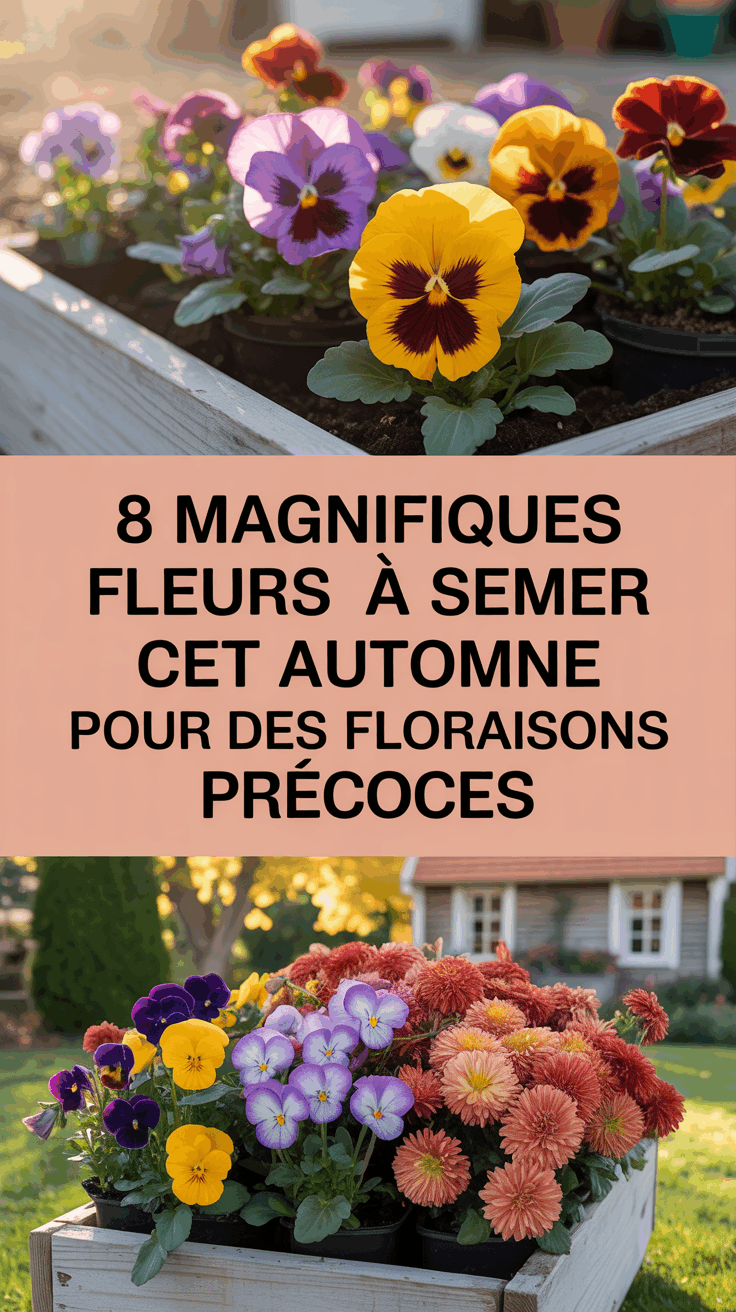 8 magnifiques fleurs à semer cet automne pour des floraisons précoces