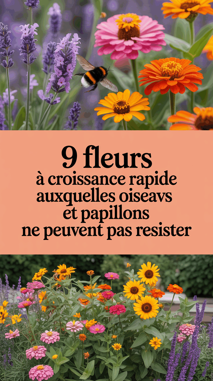 9 fleurs à croissance rapide auxquelles oiseaux et papillons ne peuvent pas résister