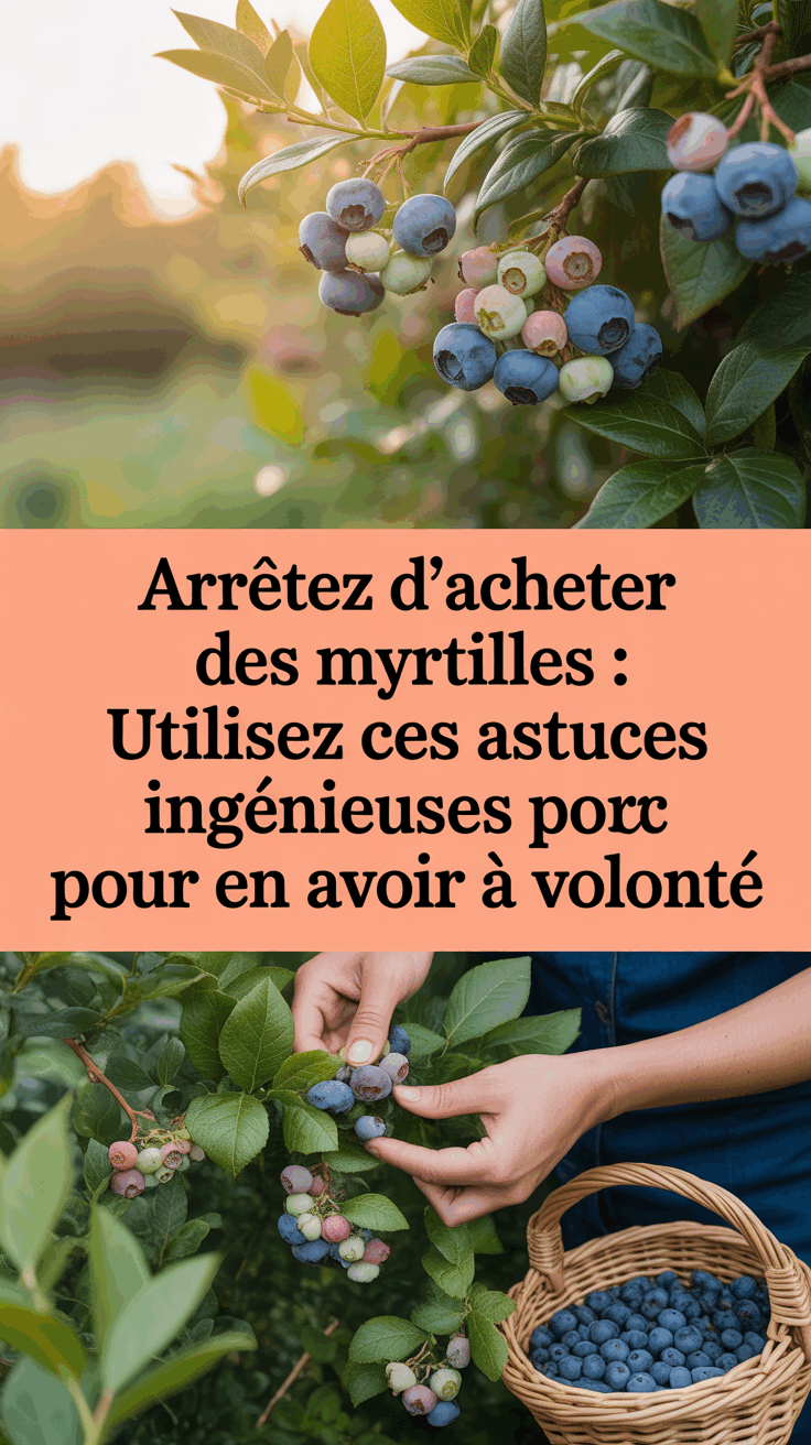 Arrêtez d&rsquo;acheter des myrtilles : utilisez ces astuces ingénieuses pour en avoir à volonté