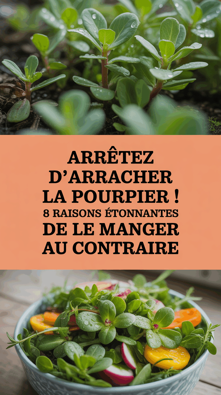 Arrêtez d’arracher la pourpier ! 8 raisons étonnantes de le manger au contraire