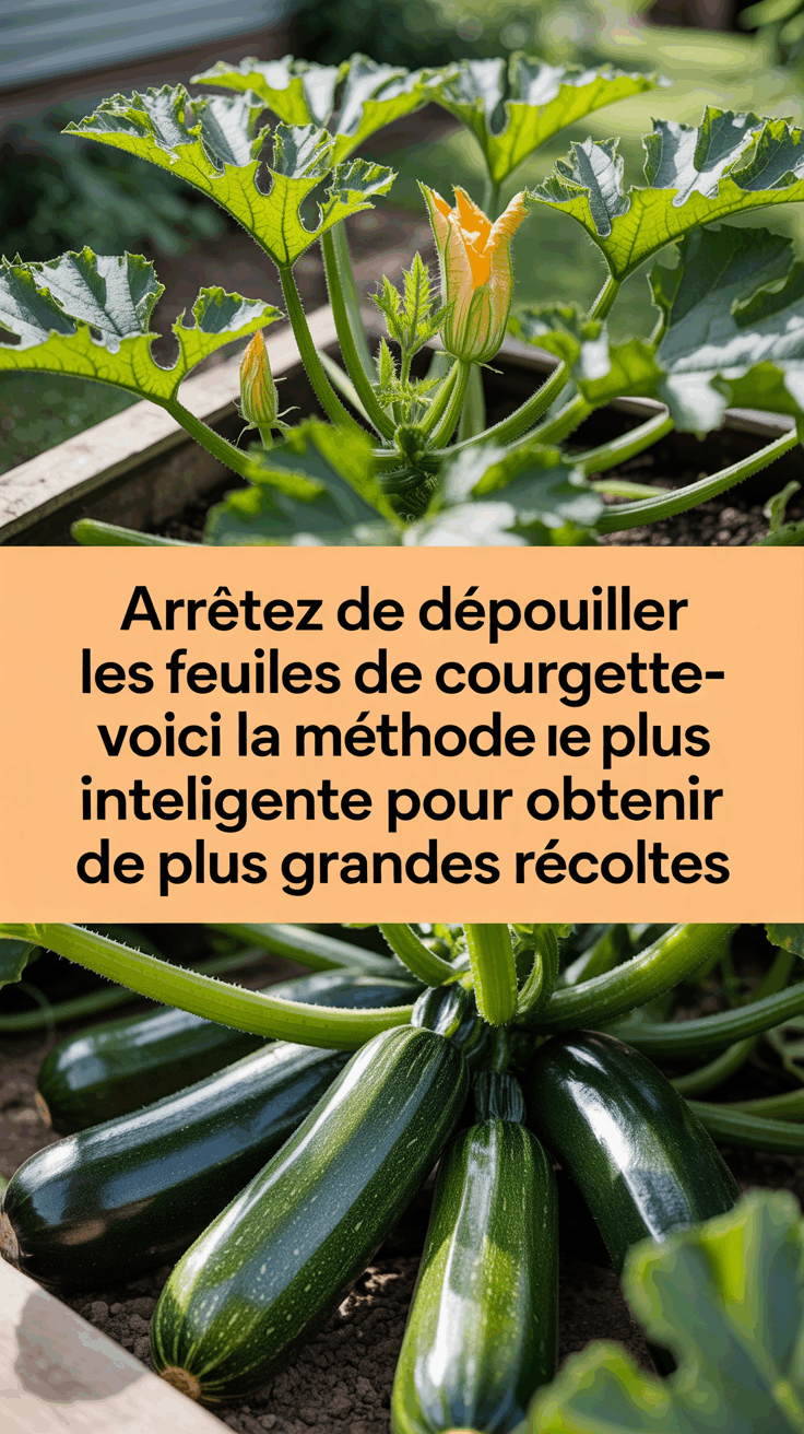 Arrêtez de Dépouiller les Feuilles de Courgette—Voici la Méthode Plus Intelligente pour Obtenir de Plus Grandes Récoltes