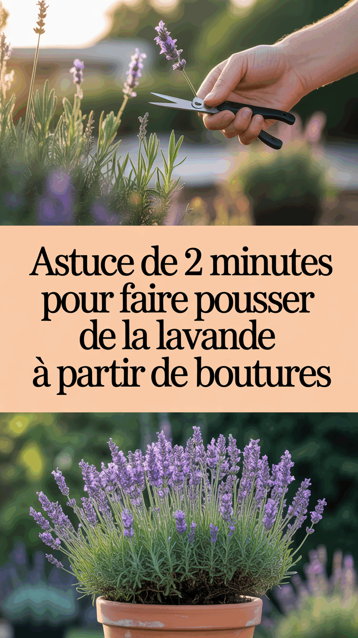 Astuce de 2 minutes pour faire pousser de la lavande à partir de boutures