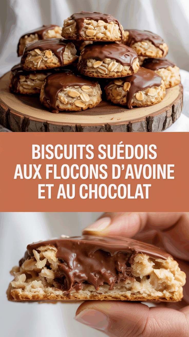 Biscuits suédois aux flocons d’avoine et Au chocolat