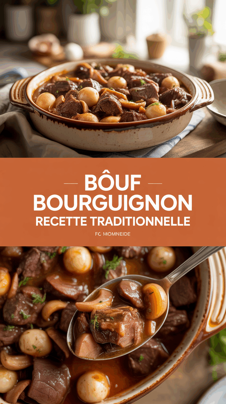 Bœuf Bourguignon recette traditionnelle