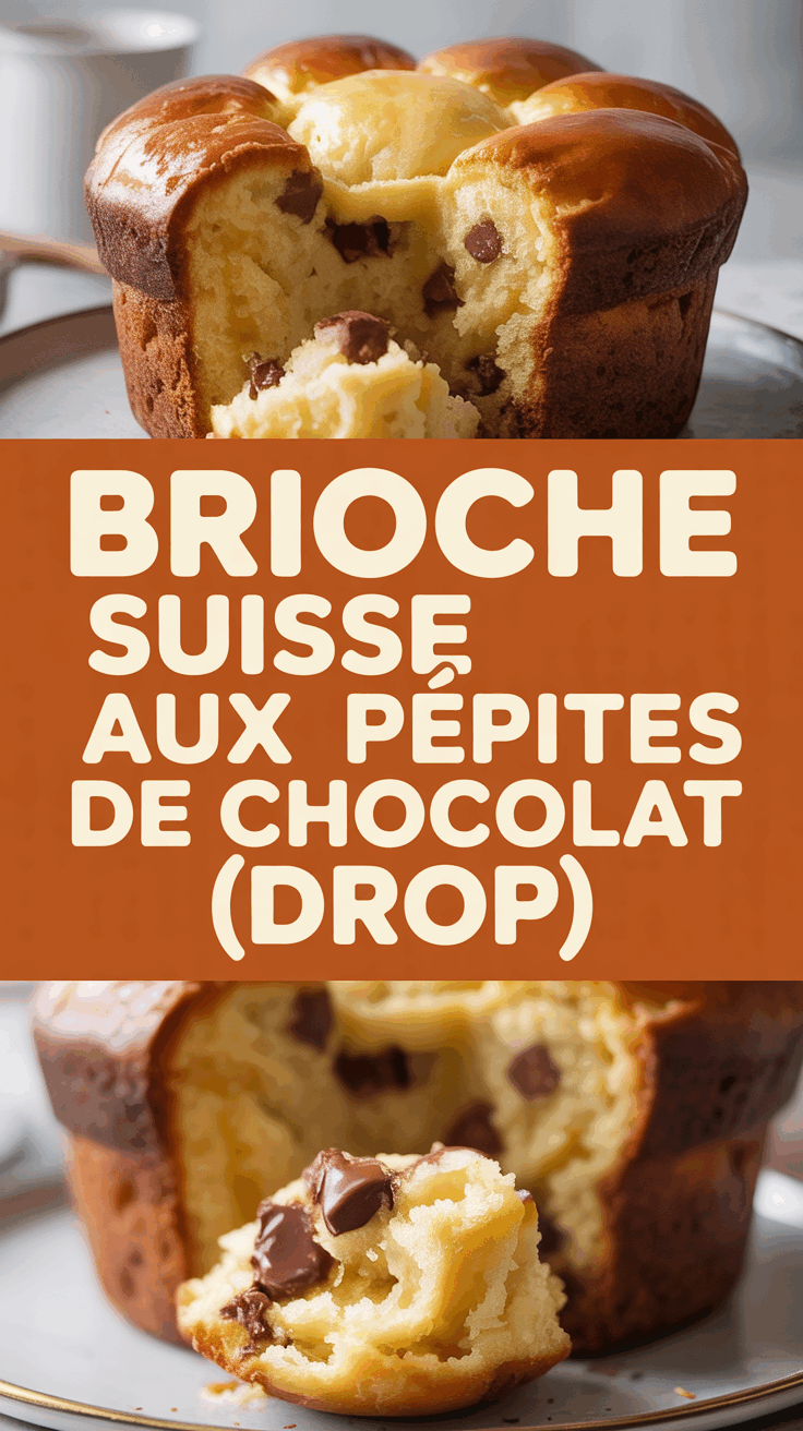 Brioche suisse aux pépites de chocolat (drop)