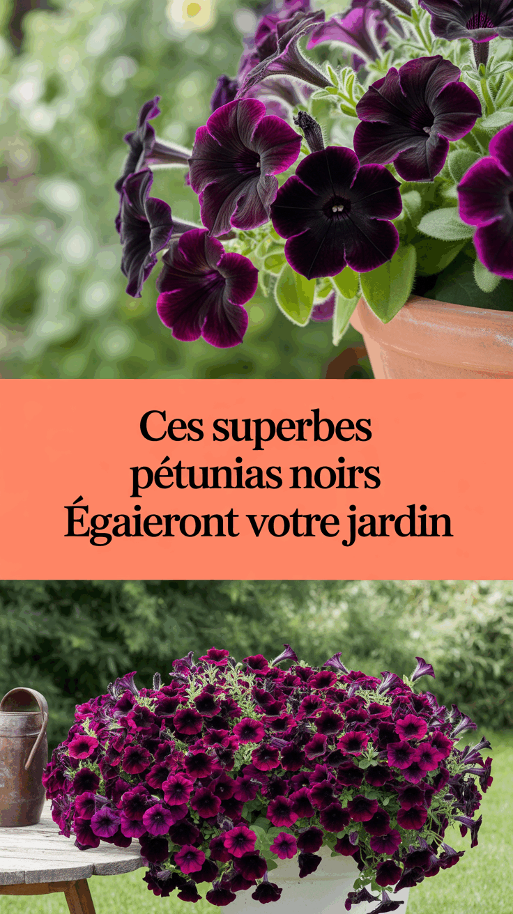 Ces Superbes Pétunias Noirs Égaieront Votre Jardin