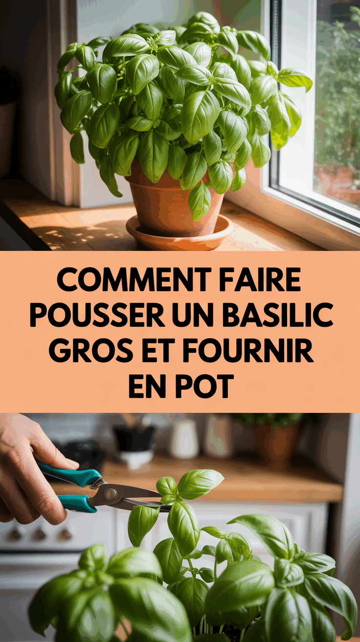 Comment Faire Pousser un Basilic Gros et Fournir en Pot